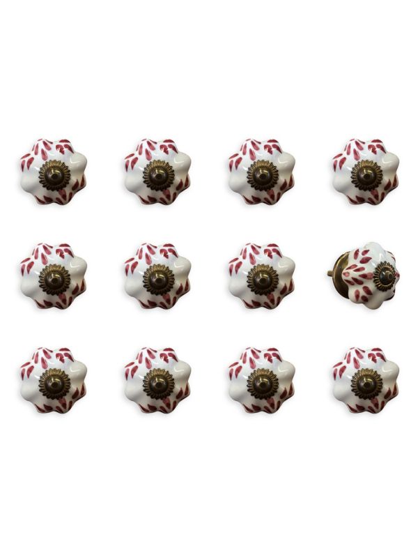 KNOB IT 12-Piece Ceramic Cabinet & Door Knob Set